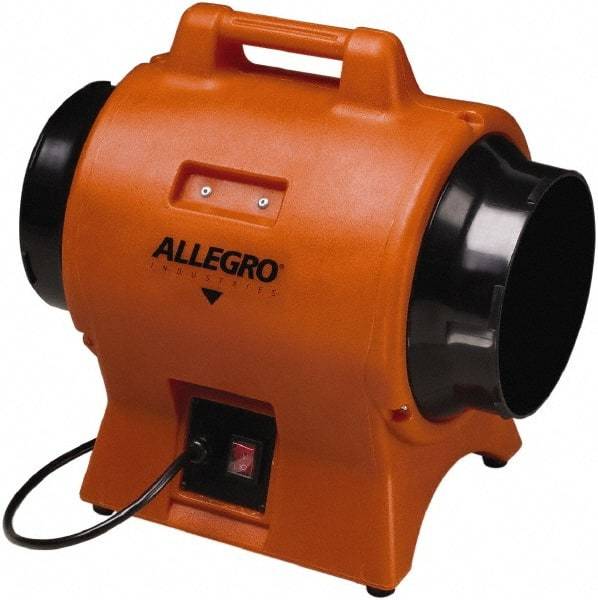 Allegro - 8" Inlet, Electric AC Axial Blower - 0.33 hp, 865 CFM (Free Air), 230 Max Voltage Rating - Caliber Tooling