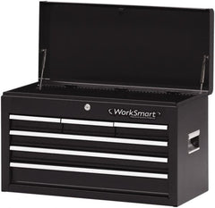 Value Collection - 6 Drawer Intermediate Tool Chest - 26" Wide x 12" Deep x 15-1/4" High, Steel, Black - Caliber Tooling