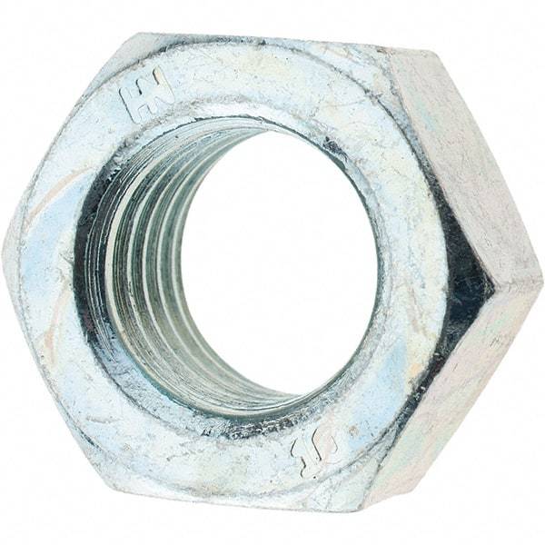 Value Collection - M16x2.00 Metric Coarse Steel Right Hand Hex Nut - 24mm Across Flats, 13mm High, Zinc-Plated Finish - Caliber Tooling