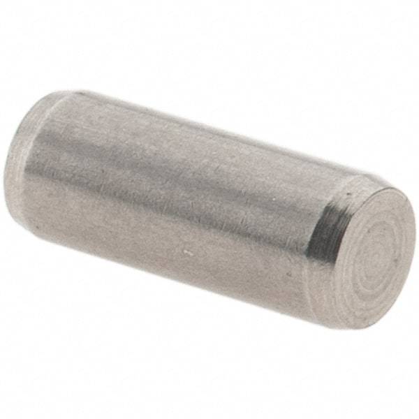 Value Collection - 4mm Diam x 10mm Pin Length 416 Stainless Steel Precision Dowel Pin - C 52-62 Hardness, 1 Beveled & 1 Rounded End - Caliber Tooling