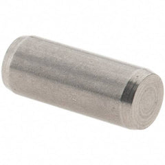 Value Collection - 4mm Diam x 10mm Pin Length 416 Stainless Steel Precision Dowel Pin - C 52-62 Hardness, 1 Beveled & 1 Rounded End - Caliber Tooling