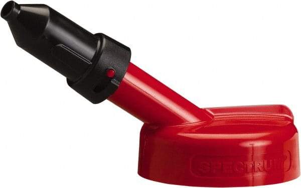 Trico - 4 Gal Capacity Polyethylene Oil Storage System - 1/2" Tip OD, 7" Straight Spout, Red - Caliber Tooling