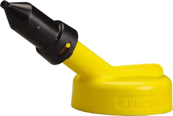 Trico - 4 Gal Capacity Polyethylene Oil Storage System - 1/4" Tip OD, 7" Straight Spout, Yellow - Caliber Tooling