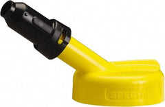 Trico - 4 Gal Capacity Polyethylene Oil Storage System - 1" Tip OD, 7" Straight Spout, Yellow - Caliber Tooling