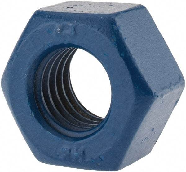 Value Collection - 1/2-13 UNC Steel Right Hand Heavy Hex Nut - 7/8" Across Flats, 0.4844" High, Zinc-Plated Finish - Caliber Tooling