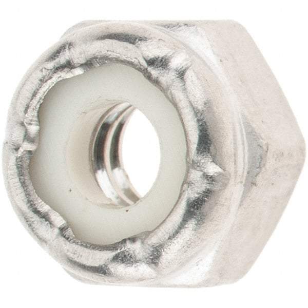 Value Collection - #10-24 UNC 316 Hex Lock Nut with Nylon Insert - 1/4" High - Caliber Tooling