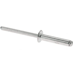 RivetKing - Size 6-12 Dome Head Aluminum Open End Blind Rivet - Aluminum Mandrel, 5/8" to 3/4" Grip, 3/16" Body Diam - Caliber Tooling