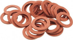 Value Collection - Vulcanized Fibre Standard Flat Washer - 1/2" ID x 3/4" OD, 0.062" Thick, Plain Finish - Caliber Tooling