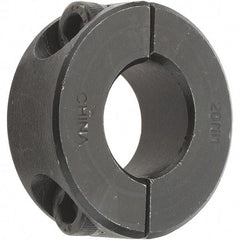 Value Collection - 20mm Bore, Steel, Two Piece Shaft Collar - 1-5/8" Outside Diam - Caliber Tooling