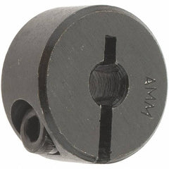 Value Collection - 4mm Bore, Steel, One Piece Clamp Collar - 11/16" Outside Diam - Caliber Tooling