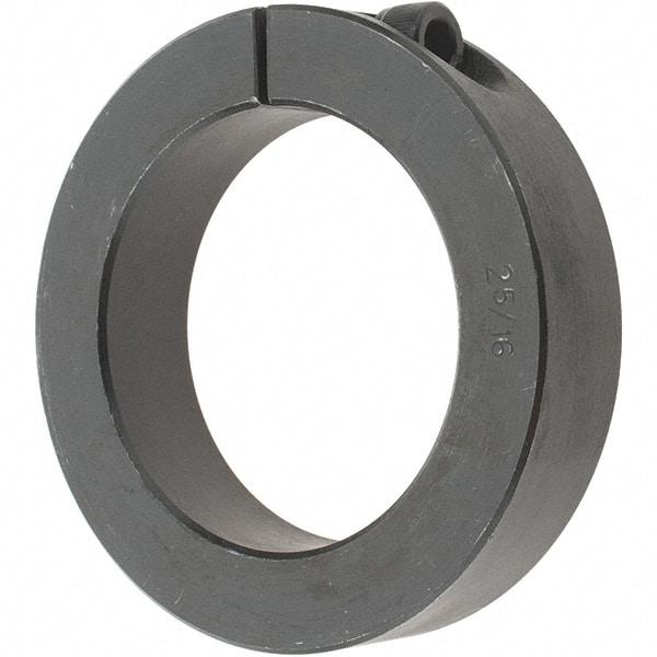 Value Collection - 2-5/16" Bore, Steel, One Piece One Piece Split Shaft Collar - 3-1/2" Outside Diam, 3/4" Wide - Caliber Tooling