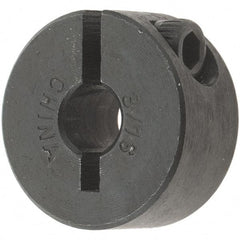 Value Collection - 3/16" Bore, Steel, One Piece Clamp Collar - 11/16" Outside Diam, 5/16" Wide - Caliber Tooling