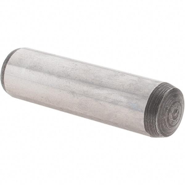 Value Collection - 10mm Diam x 36mm Pin Length Alloy Steel Dowel Pin - 1 Rounded & 1 Threaded End - Caliber Tooling