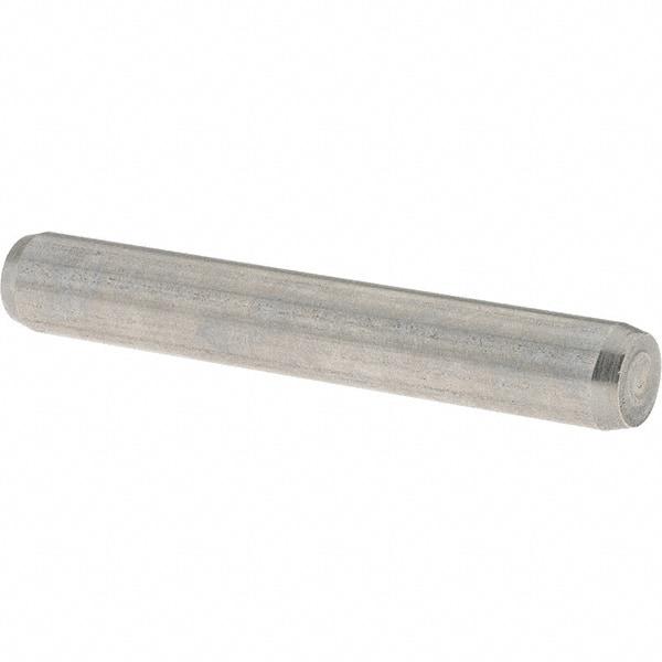 Value Collection - 6mm Diam x 40mm Pin Length 416 Stainless Steel Precision Dowel Pin - C 52-62 Hardness, 1 Beveled & 1 Rounded End - Caliber Tooling