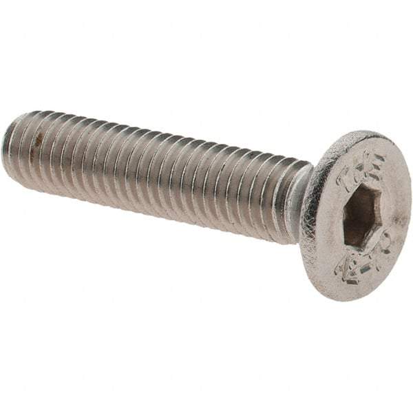 Value Collection - M5x0.80 Metric Coarse Hex Socket Drive, 90° Flat Screw - Grade 18-8 & Austenitic A2 Stainless Steel, Partially Threaded, 25mm OAL - Caliber Tooling