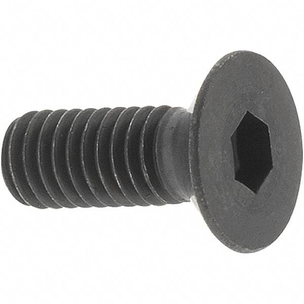 Value Collection - M3x0.50 Metric Coarse Hex Socket Drive, 90° Flat Screw - Grade 12.9 Alloy Steel, Black Oxide Finish, Fully Threaded, 8mm OAL - Caliber Tooling