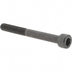 Value Collection - M6x1.00 Metric Coarse Hex Socket Drive, Socket Cap Screw - Grade 12.9 Alloy Steel, Black Oxide Finish, Partially Threaded, 55mm Length Under Head - Caliber Tooling