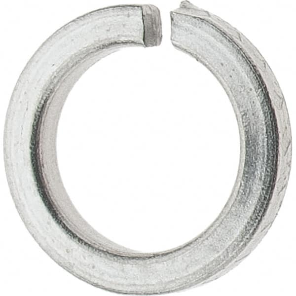 Value Collection - #6, 0.03" Thick High Collar Split Lock Washer - 18-8 Steel, Uncoated, 0.141" Min ID, 0.148" Max ID, 0.216" Max OD - Caliber Tooling