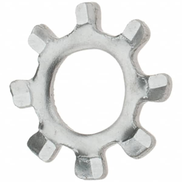 Value Collection - #4 Screw, 0.123" ID, Stainless Steel External Tooth Lock Washer - 0.26" OD, Grade 410 - Caliber Tooling