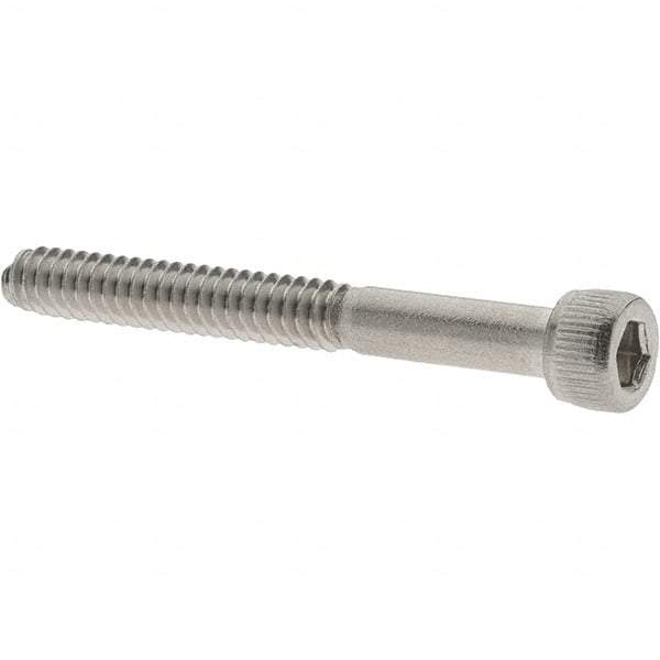 Value Collection - #6-32 UNC Hex Socket Drive, Socket Cap Screw - Grade 18-8 Stainless Steel, 1-1/4" Length Under Head - Caliber Tooling