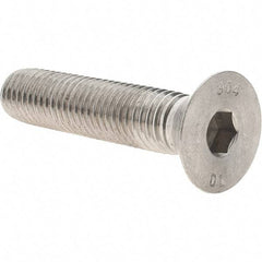 Value Collection - 5/8-11 UNC Hex Socket Drive, 82° Flat Screw - Grade 18-8 Stainless Steel, 3" OAL - Caliber Tooling