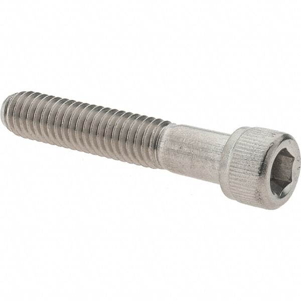 Made in USA - 5/16-18 UNC Hex Socket Drive, Socket Cap Screw - Grade 316 Stainless Steel, Uncoated, 1-3/4" Length Under Head - Caliber Tooling