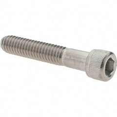 Made in USA - 5/16-18 UNC Hex Socket Drive, Socket Cap Screw - Grade 316 Stainless Steel, Uncoated, 1-3/4" Length Under Head - Caliber Tooling