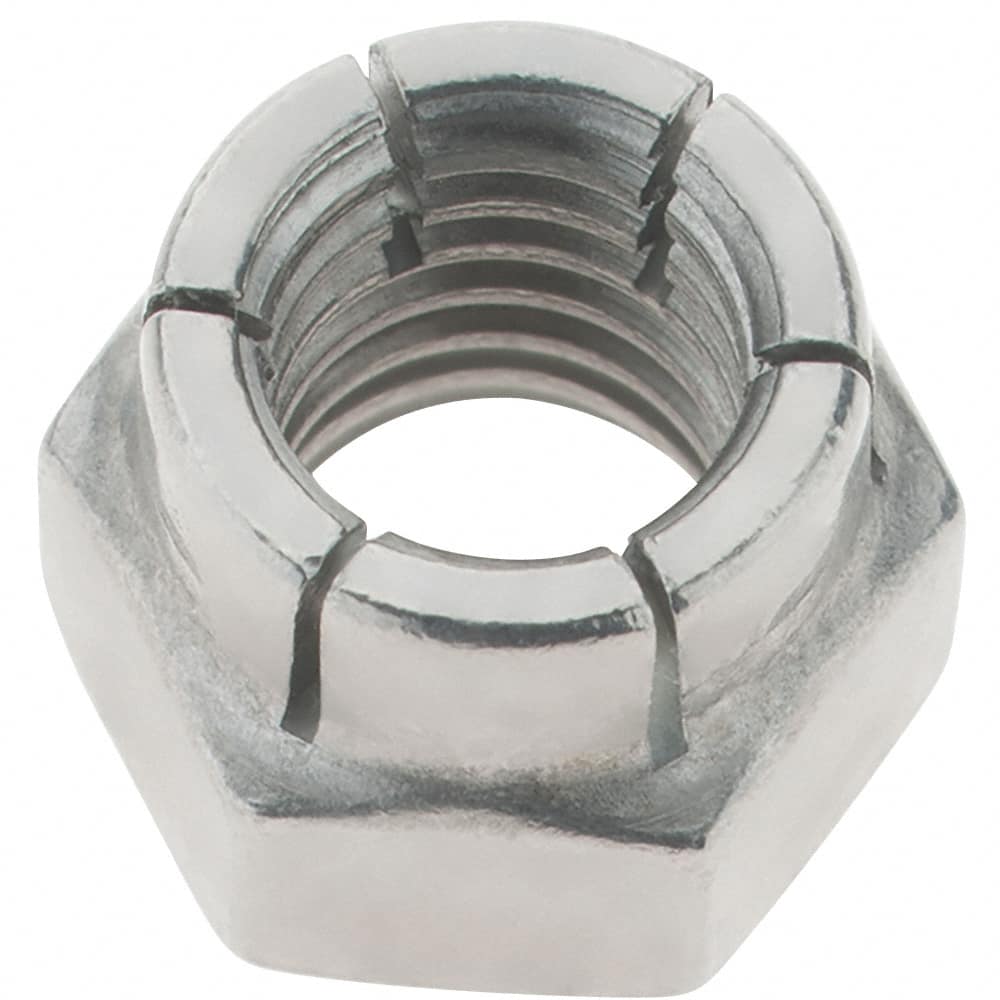 Value Collection - 3/8-16 UNC 18-8 Hex Lock Nut with Expanding Flex Top - Uncoated, Meets Military Specifications - Caliber Tooling