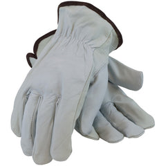 ‎71-3618/S Leather Drivers Gloves - Top Grain Goatskin Leather Drivers - Premium Grade - Keystone Thumb - Exact Industrial Supply