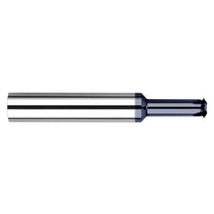 0.0980″ Cutter Diameter × 0.5000″ (1/2″) Reach Carbide Single Form #6 Thread Milling Cutter, 4 Flutes, AlTiN Coated - Exact Industrial Supply