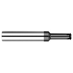 0.1200″ Cutter Diameter × 0.3120″ (5/16″) Reach Carbide Single Form #8 Thread Milling Cutter, 4 Flutes, Amorphous Diamond Coated - Exact Industrial Supply