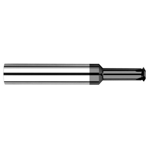 0.1350″ Cutter Diameter × 0.3120″ (5/16″) Reach Carbide Single Form #10 Thread Milling Cutter, 4 Flutes, Amorphous Diamond Coated - Exact Industrial Supply