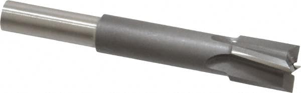 Made in USA - 3/8" Diam, 1/4" Shank, Diam, 4 Flutes, Straight Shank, Interchangeable Pilot Counterbore - Caliber Tooling