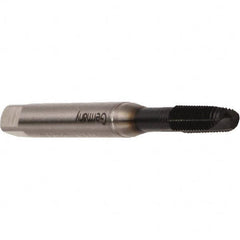 Emuge - M8x1.25 Metric Coarse, 3 Flutes, Modified Bottoming Chamfer, GLT-8 Finish, Cobalt Spiral Point STI Tap - 0.3937" Shank Diam, 0.315" Square Size, 6H (mod) Class of Fit, Series Rekord B-AL - Exact Industrial Supply