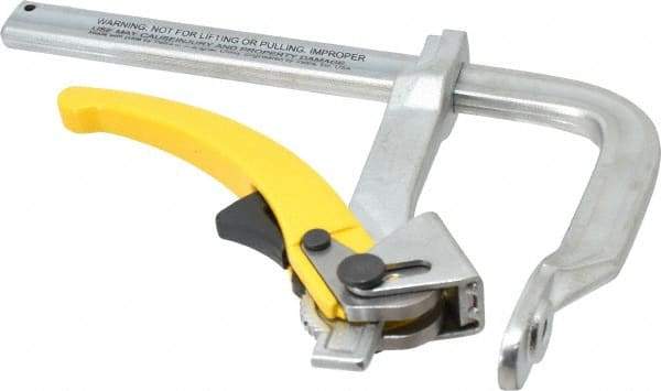 Strong Hand Tools - 4-3/4" Deep Throat, 7" Max Capacity, Standard Sliding Arm Clamp - 1,000 Lb Clamping Pressure - Caliber Tooling