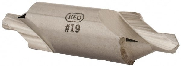 Keo - #19 Bell Cut 60° Incl Angle High Speed Steel Combo Drill & Countersink - Caliber Tooling