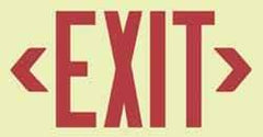 NMC - Exit, Metal Exit Sign - 13" Wide x 7-1/2" High, Glow-in-the-Dark - Caliber Tooling