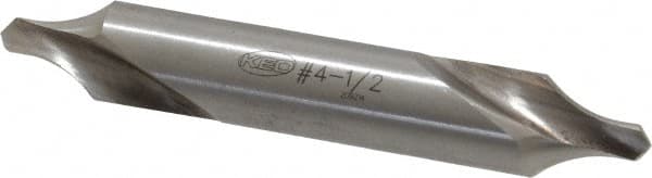 Keo - #4-1/2 Radius Cut 60° Incl Angle High Speed Steel Combo Drill & Countersink - Caliber Tooling