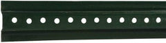 NMC - 8' High, Traffic Sign Post - Steel, 3/8" Hole Diam, Green - Caliber Tooling