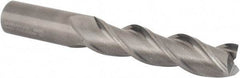 Kennametal - 1", 4" LOC, 1" Shank Diam, 7" OAL, 3 Flute, Solid Carbide Square End Mill - Single End, Uncoated, Spiral Flute, 37° Helix, Centercutting, Right Hand Cut, Right Hand Flute, Series AADE - Caliber Tooling