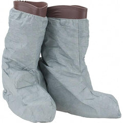 Dupont - Size Universal, ProShield 3, Non-Skid Boot Cover - Grey, Non-Chemical Resistant - Caliber Tooling