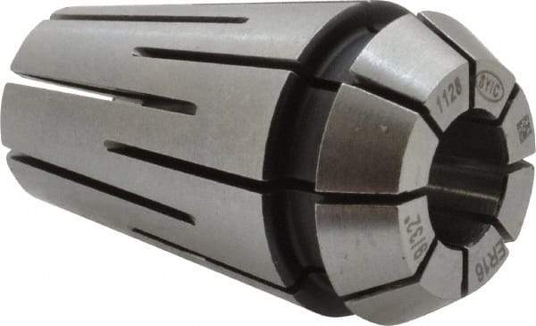 Parlec - 9/32" ER16 Coolant Collet - 1.082" OAL, 0.669" Overall Diam - Exact Industrial Supply