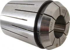 Parlec - 19/32" ER32 Coolant Collet - 1.574" OAL, 1.3" Overall Diam - Exact Industrial Supply