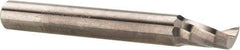 Accupro - 1/4" Cutting Diam x 3/8" Length of Cut, 1 Flute, Upcut Spiral Router Bit - Uncoated, Right Hand Cut, Solid Carbide, 2" OAL x 1/4" Shank Diam, Single Edge, 21° Helix Angle - Caliber Tooling