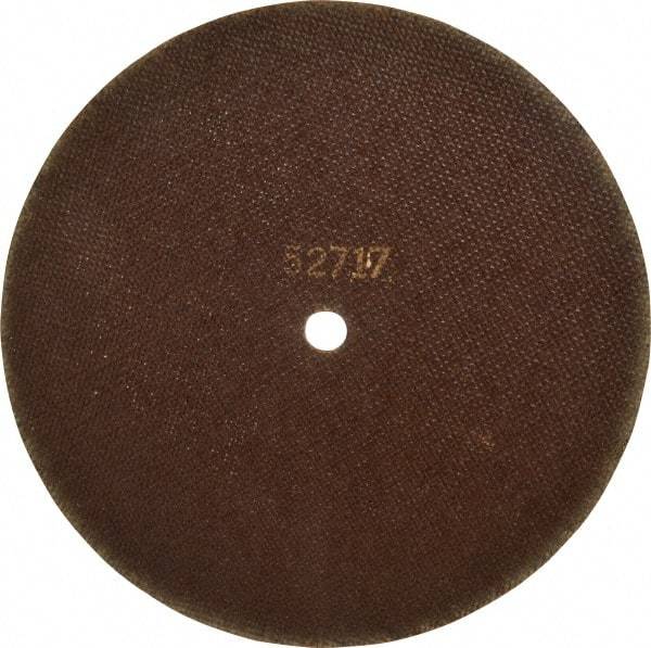 Norton - 10" 80 Grit Aluminum Oxide Cutoff Wheel - 1/16" Thick, 5/8" Arbor, 4,585 Max RPM, Use with Angle Grinders - Caliber Tooling