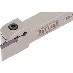 Indexable Grooving/Cut-Off Toolholders; Cutting Direction: Right Hand; Maximum Depth of Cut (mm): 12.00; Maximum Groove Width (mm): 3.49; Minimum Groove Width (mm): 2.50; Toolholder Style: CTE; Tool Material: Steel; Insert Holding Method: Clamp; Compatibl