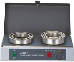 SKF - 16" Long x 10 Wide x 5" High, 110 Volt Hot Plate - 120 to 390°F, 1 Burner, 1000 Watt - Caliber Tooling