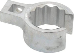 Proto - 1" 12 Point 3/8" Drive Chrome Flare Nut Crowfoot Wrench - 1-29/64" Head Diam x 25/32" Head Thickness, 1" OAL - Caliber Tooling