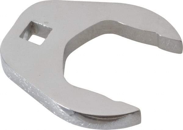 Proto - 1-7/16" 3/8" Drive Chrome Open End Crowfoot Wrench - 2.4" Head Diam x 0.38" Head Thickness - Caliber Tooling