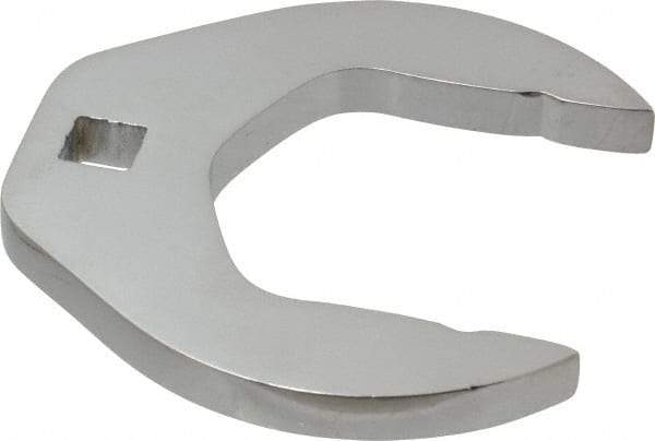 Proto - 1-15/16" 3/8" Drive Chrome Open End Crowfoot Wrench - 3.34" Head Diam x 0.38" Head Thickness - Caliber Tooling